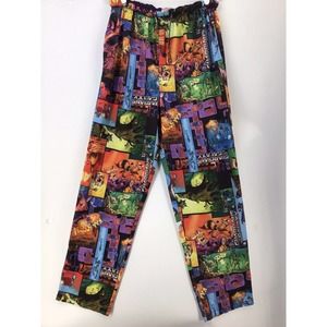 Marvel Comics Pajama Pants Book Graphic Fleece Waist Tie